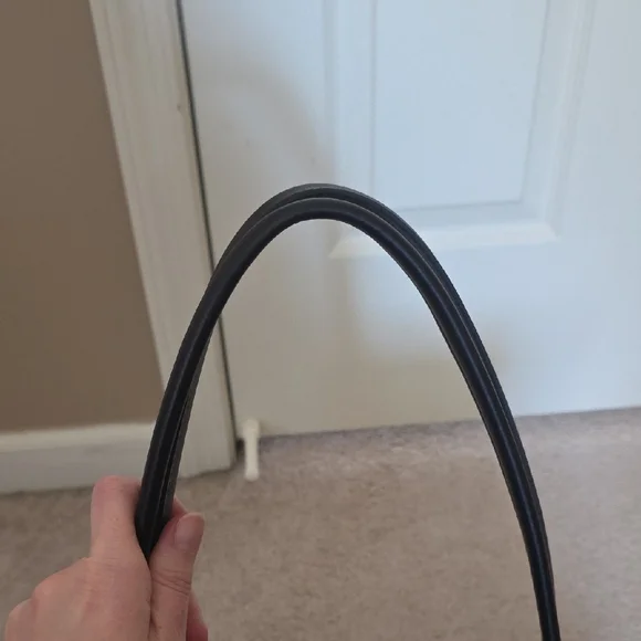 NWOT Longchamp le pliage city zip up tote bag large BLACK Coated Canvas - Picture 3 of 13